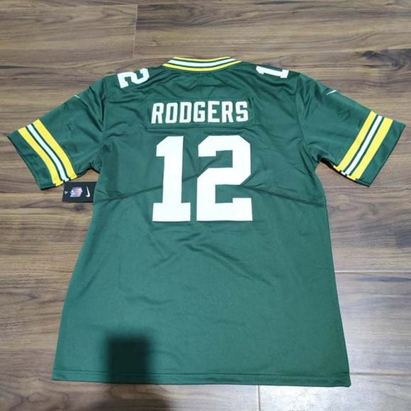 Nike Green Bay Packers Aaron Rodgers #12 Jersey-Green - Picture 2 of 8